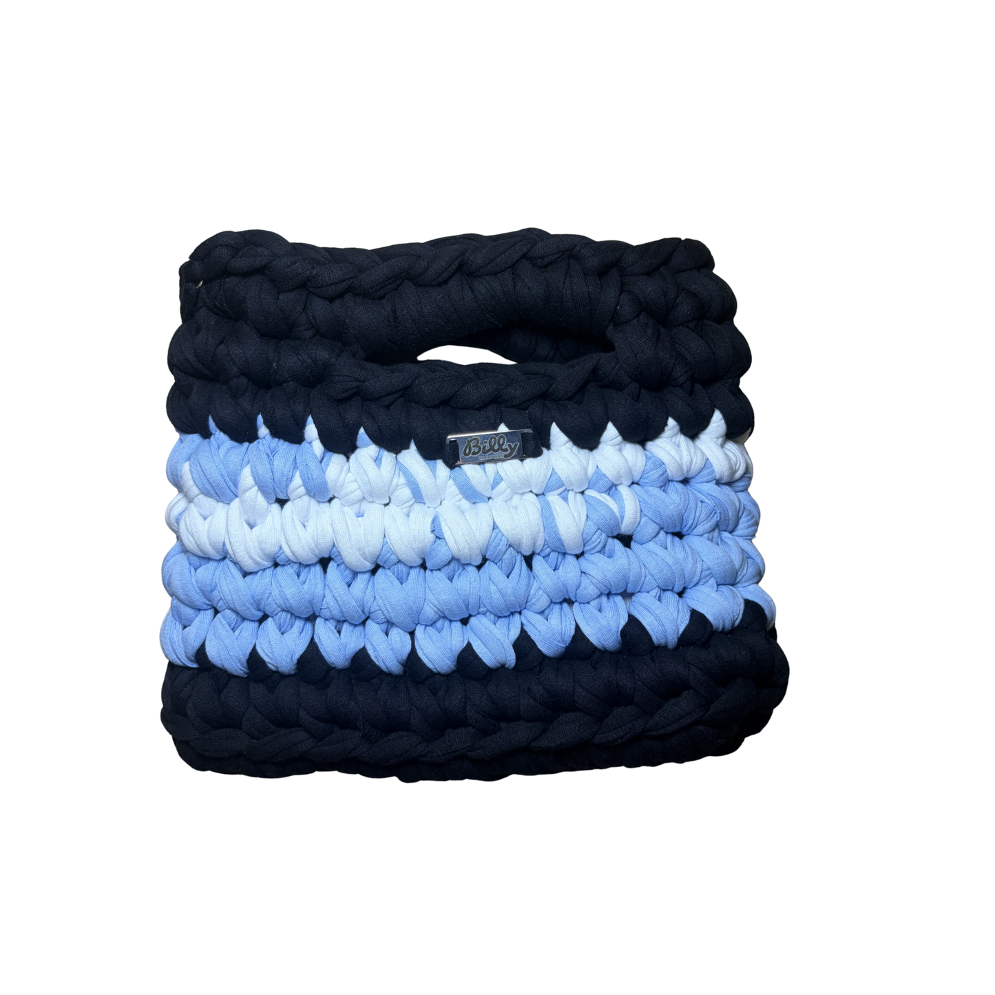 Sac Billy - noir x bleu ciel x  blanc