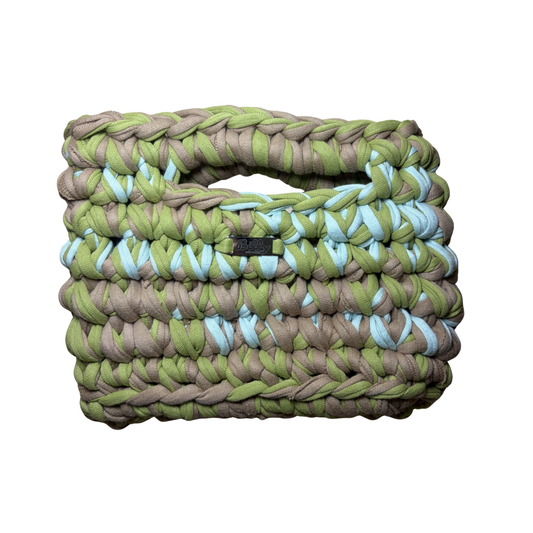 Sac Billy - vert olive x taupe x bleu ciel